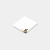 Cute Wild Squirrel op White Post-it Notes (Schuin)