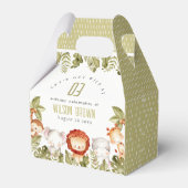 Cute Wild Tropical Safari Animals Veerdag Bedankdoosjes (Achterkant)