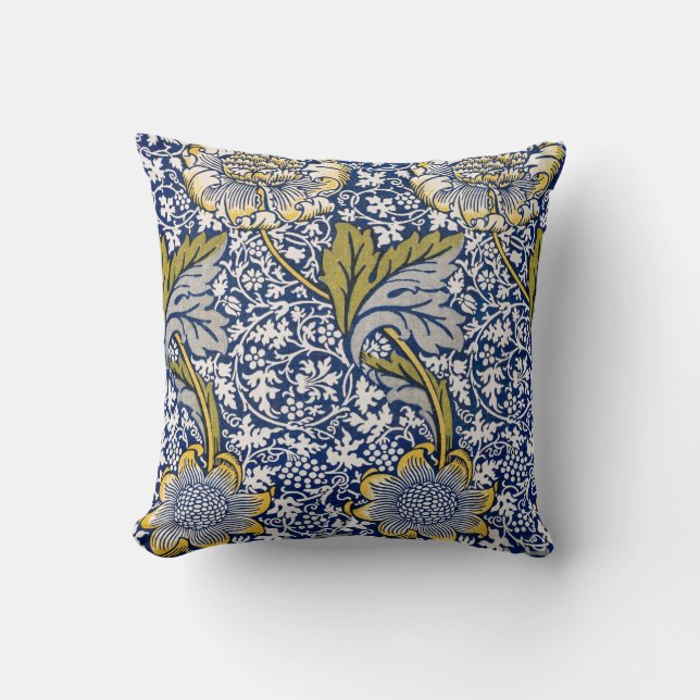 Cute William Morris Floral Sierkussen (Voorkant)
