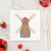 Cute Windmill Napkins Servet (Insitu)