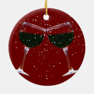 Cute Wine Country Xmas Ornament