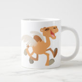 Cute Winged Cartoon Camel Jumbo Mok (Rechts)