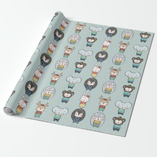 Cute Winter Animals Cadeaupapier