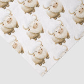 Cute Winter Arctic Cow Tissuepapier (Detail)