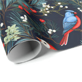 Cute Winter Birds Cadeaupapier (Rol Hoek)