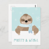 Cute Winter Briefkaart (Voorkant / Achterkant)