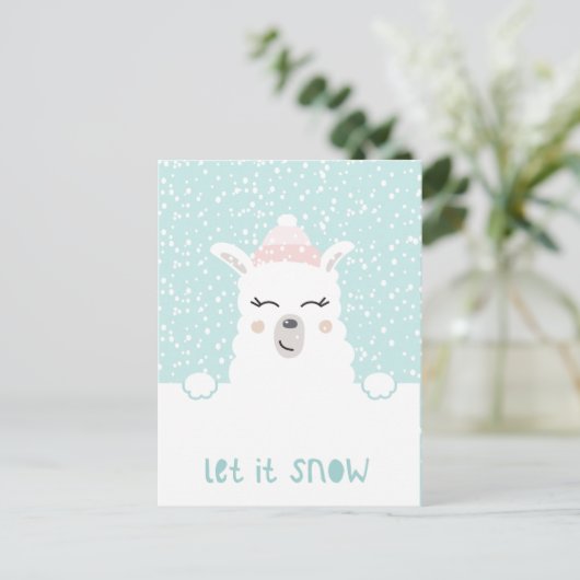Cute Winter Briefkaart (Staand voorkant)