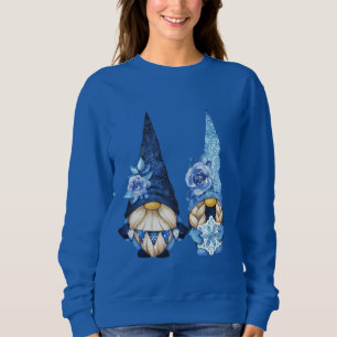 Cute Winter Floral Gnomes Trui
