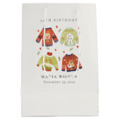 Cute Winter Heart Ugly Sweater Elke zondag Medium Cadeauzakje (Achterkant)