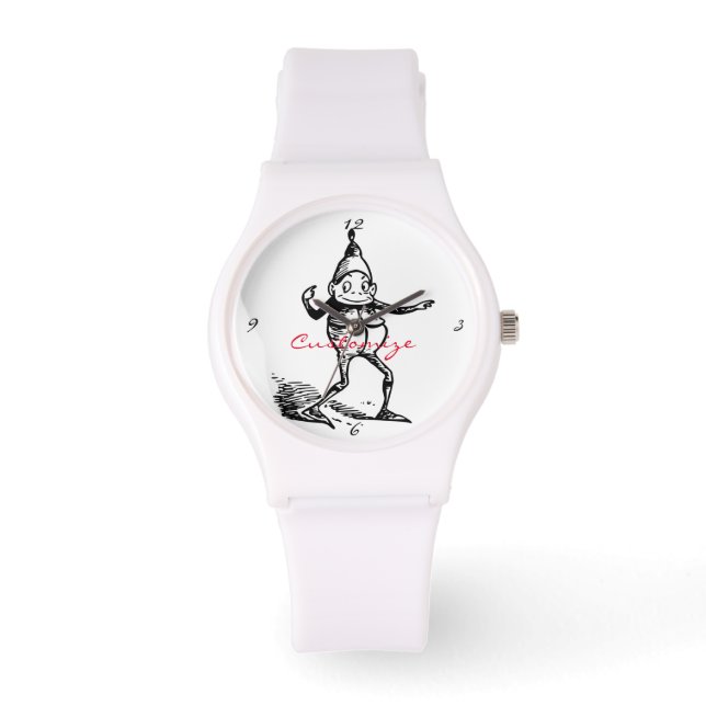 Cute Winter Holiday Elf Thunder_Cove Horloge (Voorkant)