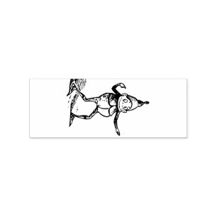 Cute Winter Holiday Elf Thunder_Cove Rubberstempel