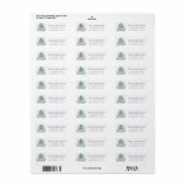 Cute Winter Owl Snow Return Address Label (Full Sheet)