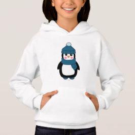 Cute Winter Penguin Girls Hoodie