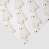 Cute Winter Polar Bears Tissuepapier (Detail)
