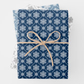 Cute Winter Snowflake Pattern Inpakpapier Vel (In situ)