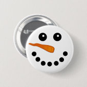 Cute Winter Snowman Face Holiday Pinback Buttonnen Ronde Button 5,7 Cm (Voorkant /achterkant)