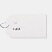 Cute Winter Snowman Line Art Illustratie Cadeaulabel (Achterkant Horizontaal)