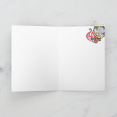 Cute Winter Waterverf Kerstmis Garden Gnome Kaart (Binnen)