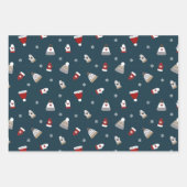 Cute Winter Wool Pet & Glove pattern Inpakpapier Vel (Voorkant)