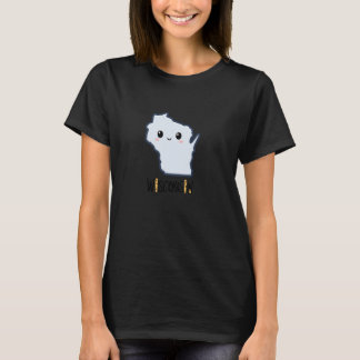 Cute Wisconsin Smily Face Vintage Retro Design Che T-shirt