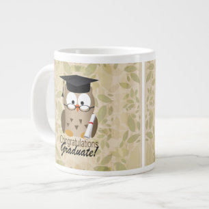 Cute Wise Owl Afstuderen Jumbo Beker