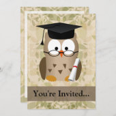 Cute Wise Owl Afstuderen Kaart (Voorkant / Achterkant)