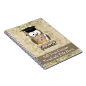 Cute Wise Owl Afstuderen Notitieboek (Rechterzijde)