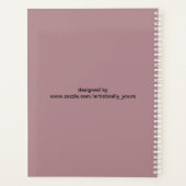 Cute Wise Owl Mandala Doodle Henna Pattern Planner (Achterkant)