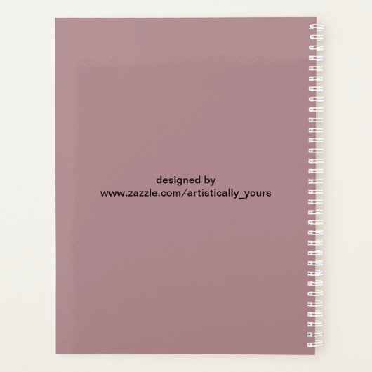 Cute Wise Owl Mandala Doodle Henna Pattern Planner (Achterkant)