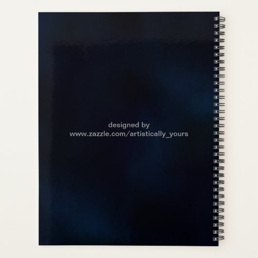 Cute Wise Owl Mandala Doodle Henna Pattern Planner (Achterkant)