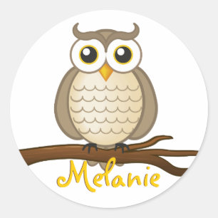 Cute Wise Owl Sticker