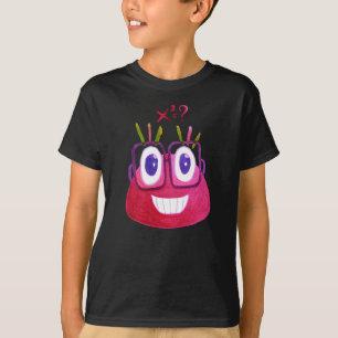 Cute Wiskunde Character Waterverf Geek Snoep T-shirt