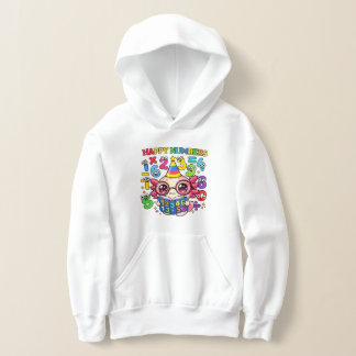 Cute Wiskunde Nummers Truck Nummer Dag Hoodie Kids