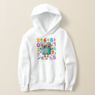 Cute Wiskunde Rekenmachine Hoodie voor Kinderen Sc