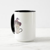 Cute Witch Cat Halloween Coffee Mug (Devant gauche)