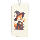 Cute Witch Fox � Magical Halloween Animal Tee Luchtverfrisser (Links)