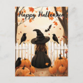 Cute Witch Halloween Briefkaart (Voorkant)