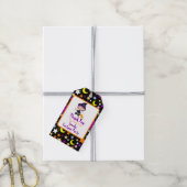 Cute Witch Halloween Costume Party Cadeaulabel (Met Touw)