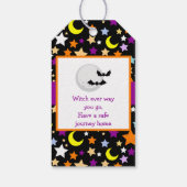 Cute Witch Halloween Costume Party Cadeaulabel (Achterkant)