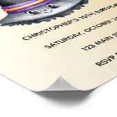 Cute Witch Hat Halloween Poster (Coin)
