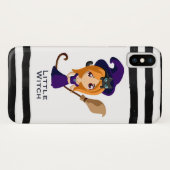 Cute Witch in Paars Pet Halloween Case-Mate iPhone Case (Achterkant (horizontaal))