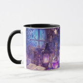 Cute Witch Kitten Mug Mok (Links)