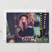 Cute Witch Leggings Boots Hocus Pocus Halloween Kaart (Voorkant)
