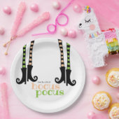Cute Witch Leggings Boots Hocus Pocus Halloween Papieren Bordje (Feest)