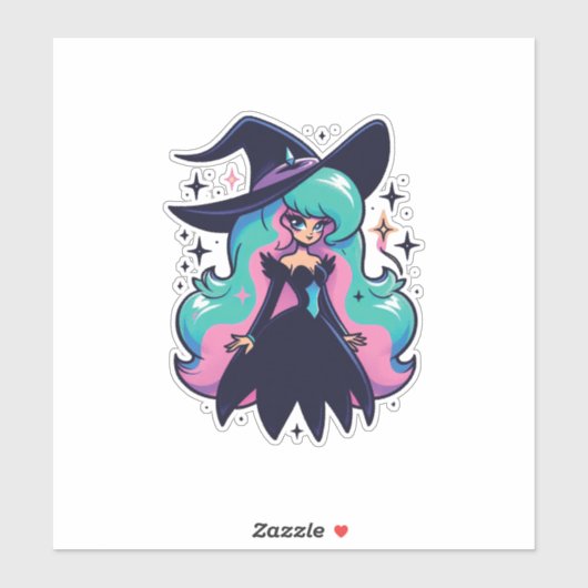 Cute Witch Sticker (Vel)