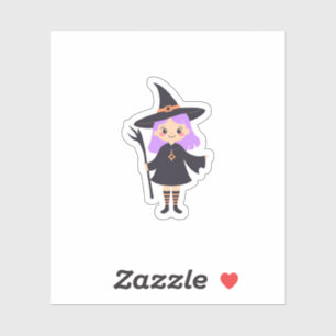 Cute Witch Sticker