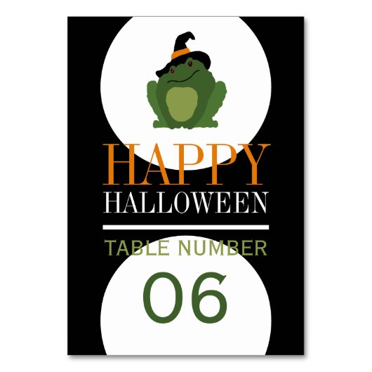 Cute Witch Toad, Halloween Kaart (Voorkant)