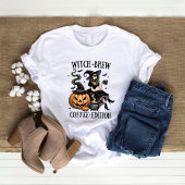Cute Witch's Brew Coffee Edition Halloween Tshirt