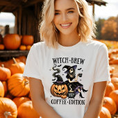 Cute Witch's Brew Coffee Edition Halloween Tshirt