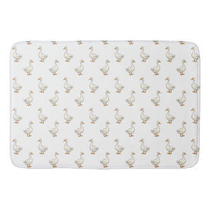 Cute Witte Gans Patroon Badmat
